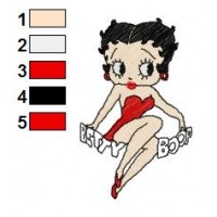 Betty Boop Embroidery Design 69